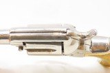 1878 Antique “SHERIFF’S MODEL” Colt 1877 “LIGHTNING” Double Action REVOLVER NICKEL PLATED with ANTIQUE CHECKERED IVORY GRIP - 7 of 17