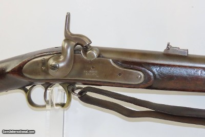 Scarce CIVIL WAR Antique P.S. JUSTICE .69 Caliber UNION ARMY Rifle-Musket
3-Band Brass Mounted .69 Caliber Musket with Bayonet