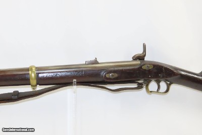 Scarce CIVIL WAR Antique P.S. JUSTICE .69 Caliber UNION ARMY Rifle-Musket3-Band Brass Mounted .69 Caliber Musket with Bayonet - Image 14 of 17