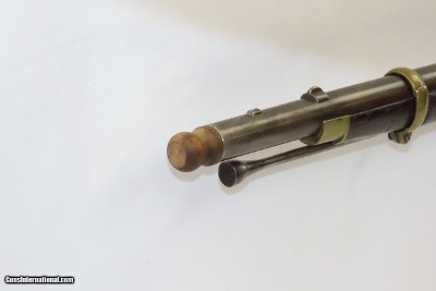 Scarce CIVIL WAR Antique P.S. JUSTICE .69 Caliber UNION ARMY Rifle-Musket3-Band Brass Mounted .69 Caliber Musket with Bayonet - Image 16 of 17