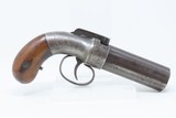 ANTIQUE Allen & Thurber WORCHESTER PERIOD Bar Hammer PEPPERBOX RevolverFirst American Double Action Revolving Pistol - 13 of 16