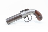 ANTIQUE Allen & Thurber WORCHESTER PERIOD Bar Hammer PEPPERBOX RevolverFirst American Double Action Revolving Pistol - 2 of 16