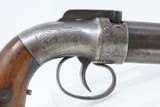 ANTIQUE Allen & Thurber WORCHESTER PERIOD Bar Hammer PEPPERBOX RevolverFirst American Double Action Revolving Pistol - 15 of 16