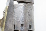 Antique CIVIL WAR Era MANHATTAN FIRE ARMS Company NAVY Percussion RevolverENGRAVED With Multi-Panel CYLINDER SCENE - 14 of 19