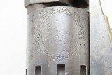 Antique CIVIL WAR Era MANHATTAN FIRE ARMS Company NAVY Percussion RevolverENGRAVED With Multi-Panel CYLINDER SCENE - 15 of 19