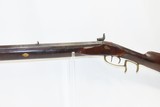 INDIANA Antique MID-19th CENTURY Half-Stock .36 Cal. Percussion American LONG RIFLE Kentucky Style HUNTING/HOMESTEAD Long Rifle! - 16 of 19