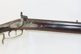 INDIANA Antique MID-19th CENTURY Half-Stock .36 Cal. Percussion American LONG RIFLE Kentucky Style HUNTING/HOMESTEAD Long Rifle! - 4 of 19