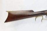 INDIANA Antique MID-19th CENTURY Half-Stock .36 Cal. Percussion American LONG RIFLE Kentucky Style HUNTING/HOMESTEAD Long Rifle! - 3 of 19
