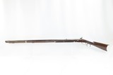 INDIANA Antique MID-19th CENTURY Half-Stock .36 Cal. Percussion American LONG RIFLE Kentucky Style HUNTING/HOMESTEAD Long Rifle! - 14 of 19