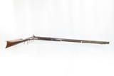 INDIANA Antique MID-19th CENTURY Half-Stock .36 Cal. Percussion American LONG RIFLE Kentucky Style HUNTING/HOMESTEAD Long Rifle! - 2 of 19