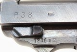 WORLD WAR II German SPREEWERKE “cyq” Code P.38 Semi-Auto C&R Pistol
EAGLE Proofed Wehrmacht 9mm Sidearm w/HOLSTER - 16 of 24