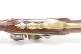 c18th Century French VALET Antique Flintlock Horse PISTOL ENGRAVED & CARVED Full-Sized Martial Flintlock Sidearm - 12 of 17