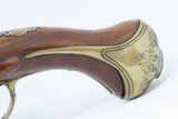 c18th Century French VALET Antique Flintlock Horse PISTOL ENGRAVED & CARVED Full-Sized Martial Flintlock Sidearm - 15 of 17