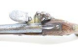 c18th Century French VALET Antique Flintlock Horse PISTOL ENGRAVED & CARVED Full-Sized Martial Flintlock Sidearm - 9 of 17