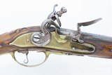 c18th Century French VALET Antique Flintlock Horse PISTOL ENGRAVED & CARVED Full-Sized Martial Flintlock Sidearm - 4 of 17
