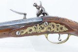 c18th Century French VALET Antique Flintlock Horse PISTOL ENGRAVED & CARVED Full-Sized Martial Flintlock Sidearm - 16 of 17