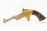 RARE Antique MARLIN “O.K.” Model .30 Caliber RF DERINGER with SQUARE BUTTSMALL Little SELF DEFENSE Vest Type Pocket Pistol! - 2 of 17
