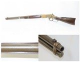 c1872 mfr Antique WINCHESTER Model 1866 SADDLE RING CARBINE in .44 Henry CF Yellowboy, KING’S IMPROVEMENT - 1 of 18