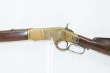 c1872 mfr Antique WINCHESTER Model 1866 SADDLE RING CARBINE in .44 Henry CF Yellowboy, KING’S IMPROVEMENT - 4 of 18