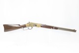 c1872 mfr Antique WINCHESTER Model 1866 SADDLE RING CARBINE in .44 Henry CF Yellowboy, KING’S IMPROVEMENT - 13 of 18