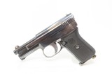 GERMAN Mauser Model 1910/14 .25 Cal. ACP Semi-Automatic C&R POCKET Pistol
Pistol Chambered in 6.35mm Browning Auto w/HOLSTER - 4 of 23