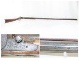 VERY LONG Antique 19th CENTURY Full-Stock Percussion American FOWLER .50
Long Barreled HUNTING/HOMESTEAD Long Rifle! - 1 of 21
