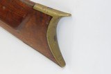 Antique BACK ACTION Half Stock .36 Caliber PERCUSSION American LONG RIFLE
ENGRAVED Kentucky Style Long Rifle - 17 of 17