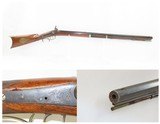 Antique BACK ACTION Half Stock .36 Caliber PERCUSSION American LONG RIFLE
ENGRAVED Kentucky Style Long Rifle