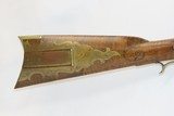 F. FRANTZ Signed Full-Stock .36 Caliber FLINTLOCK Long Rifle ContemporaryENGRAVED and CARVED Long Rifle - 1 of 19