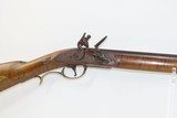 F. FRANTZ Signed Full-Stock .36 Caliber FLINTLOCK Long Rifle ContemporaryENGRAVED and CARVED Long Rifle - 2 of 19