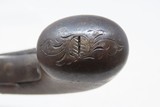 ENGRAVED Antique JOSEPH KEMP Travelers PERCUSSION Self Defense BELT PistolEnglish Percussion Pistol Made Circa the 1840s! - 13 of 20