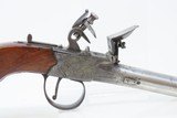 ENGRAVED British Antique BOXLOCK FLINTLOCK POCKET/MUFF Pistol by TWIGG .42Screw Barrel FLINTLOCK from the Early-1800s - 17 of 18
