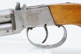Antique Double Barrel OVER/UNDER Boxlock .44 Caliber PERCUSSION PistolMid-19th Century Self-Defense Pistol - 4 of 18