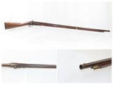 AMERICAN Antique “MILITIA” Type .70 Caliber PERCUSSION Smoothbore MusketEarly-US Republic Martial Musket, Conversion