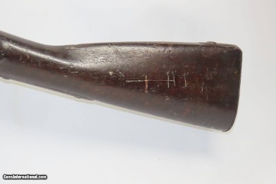 Antique WICKHAM U.S. Contract Model 1816 LEMAN CONVERSION Percussion Musket 1834 Dated LEMAN ALTERATION with BAYONET & SLING - Image 16 of 22