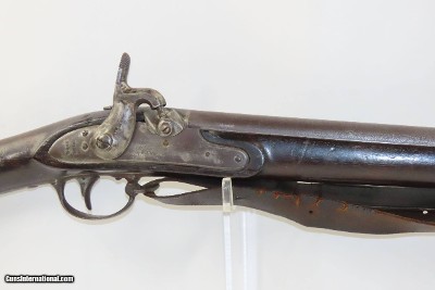 Antique WICKHAM U.S. Contract Model 1816 LEMAN CONVERSION Percussion Musket 1834 Dated LEMAN ALTERATION with BAYONET & SLING - Image 4 of 22