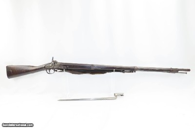 Antique WICKHAM U.S. Contract Model 1816 LEMAN CONVERSION Percussion Musket 1834 Dated LEMAN ALTERATION with BAYONET & SLING - Image 2 of 22