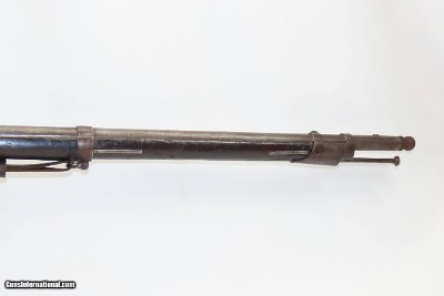 Antique WICKHAM U.S. Contract Model 1816 LEMAN CONVERSION Percussion Musket 1834 Dated LEMAN ALTERATION with BAYONET & SLING - Image 6 of 22