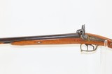 c1850s BELGIAN Antique SMALL BORE Double Barrel SIDE x SIDE Percussion SHOTGUN PERSONALIZED and with FACE CARVED STOCK - 4 of 19