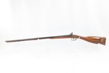 c1850s BELGIAN Antique SMALL BORE Double Barrel SIDE x SIDE Percussion SHOTGUN PERSONALIZED and with FACE CARVED STOCK - 2 of 19