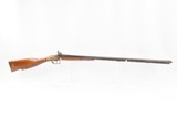 c1850s BELGIAN Antique SMALL BORE Double Barrel SIDE x SIDE Percussion SHOTGUN PERSONALIZED and with FACE CARVED STOCK - 13 of 19