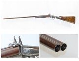 RARE Antique J.D. DOUGALL 14 Bore PINFIRE SxS Double Barrel HAMMER Shotgun
1860 Patent “LOCK-FAST” Slide-and-Tilt SIDELEVER - 1 of 23