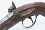ENGRAVED Antique HENRY DERINGER c1850s .41 CALIBER Percussion Pistol LINCOLN Henry Deringer’s Famous Pocket Pistol with SILVER BANDS! - 16 of 17