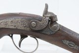 ENGRAVED Antique HENRY DERINGER c1850s .41 CALIBER Percussion Pistol LINCOLN Henry Deringer’s Famous Pocket Pistol with SILVER BANDS! - 4 of 17