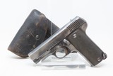 World War I FRENCH ARMY Spanish AZANZA Y ARRIZABALAGA Model 1916 Pistol C&R .32 ACP Caliber w/ LEATHER HOLSTER and EXTRA MAG - 2 of 20