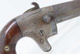 c1860s Scarce ENGRAVED Antique Moore’s Patent National Arms NO. 2 DERINGER
Handsome Little Hideout Pocket Gun - 15 of 16