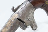 c1860s Scarce ENGRAVED Antique Moore’s Patent National Arms NO. 2 DERINGER
Handsome Little Hideout Pocket Gun - 4 of 16