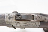 c1860s Scarce ENGRAVED Antique Moore’s Patent National Arms NO. 2 DERINGER
Handsome Little Hideout Pocket Gun - 7 of 16