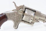 Engraved FOREHAND & WADSWORTH Antique “SWAMP ANGEL” .41 Caliber RF REVOLVER c1880 Spur Trigger Conceal Carry Revolver - 15 of 16