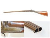 19th Century Antique 12 Gauge Double Barrel Percussion SIDE x SIDE SHOTGUN
With “FINE TWIST” Barrels - 1 of 19